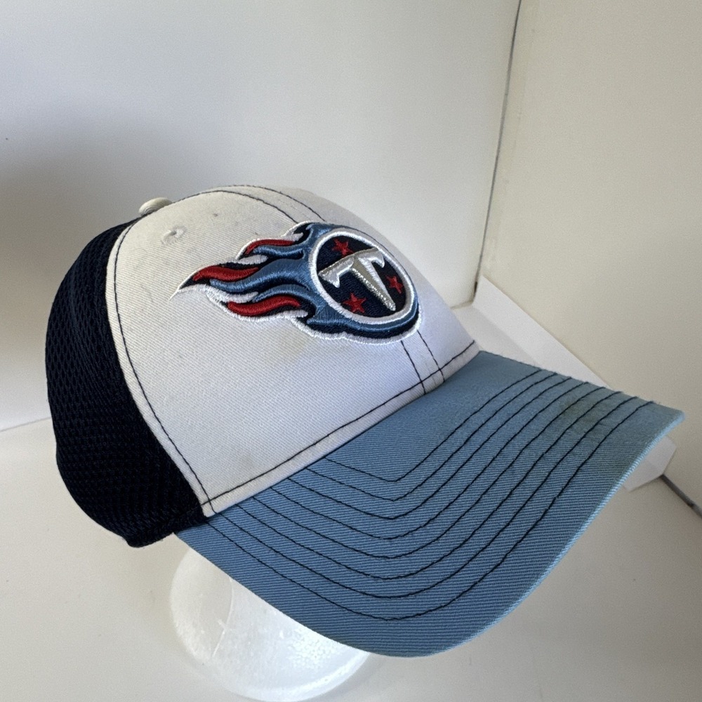 New Era Tennessee Titans NFL Football Mesh Back Cap Hat Light Blue White Navy